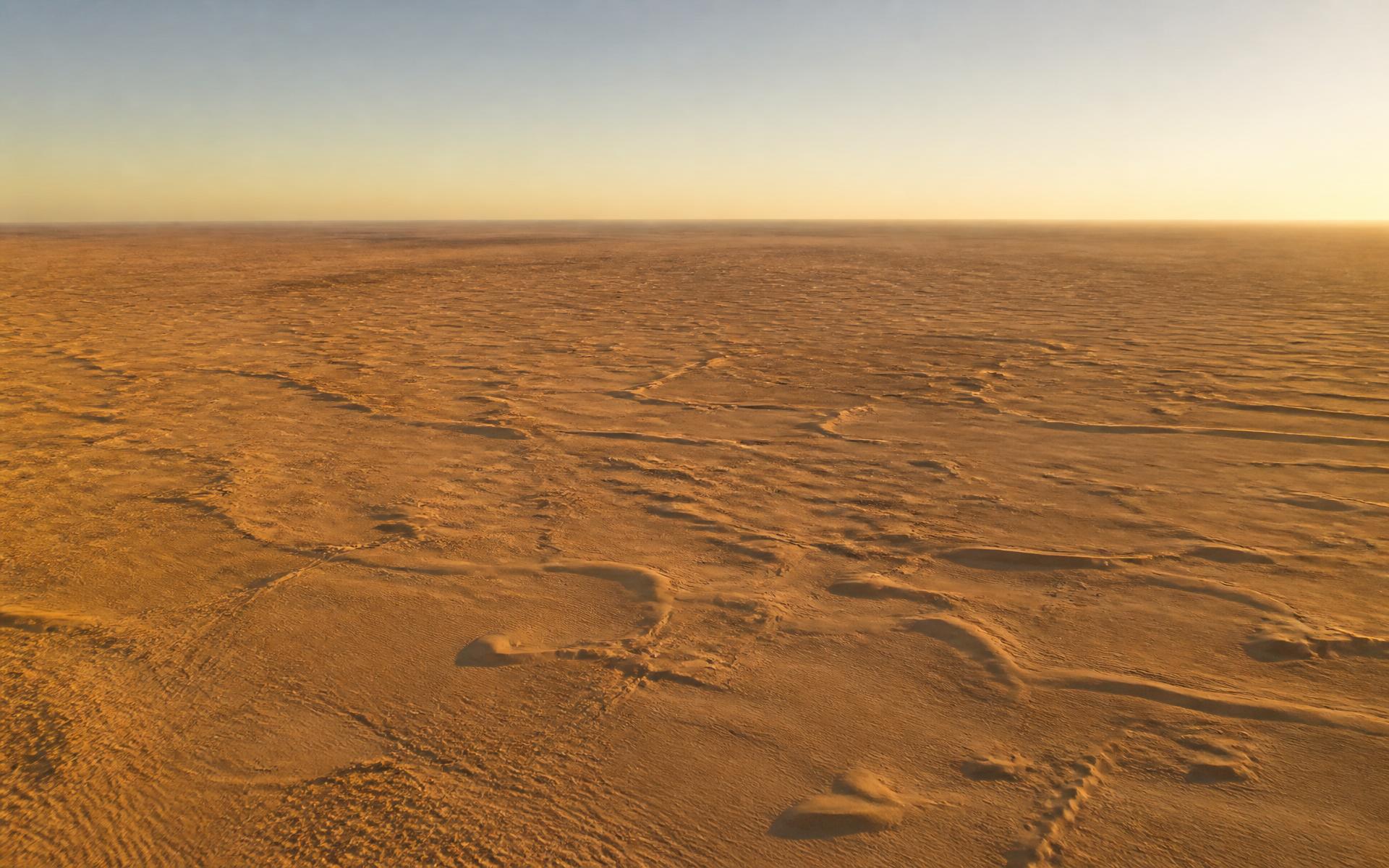 Kébili site, southern Tunisia — flat desert land secured for the Nureva Energy solar plant